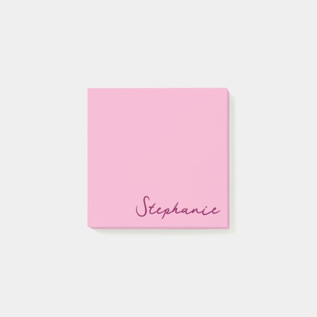 Post-it® Script rose personnalisé Poster des notes collante (Devant)