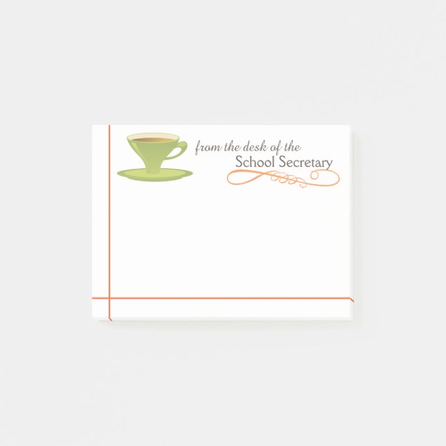 Post-it® Secrétaire Sticky Notes d'école (Devant)