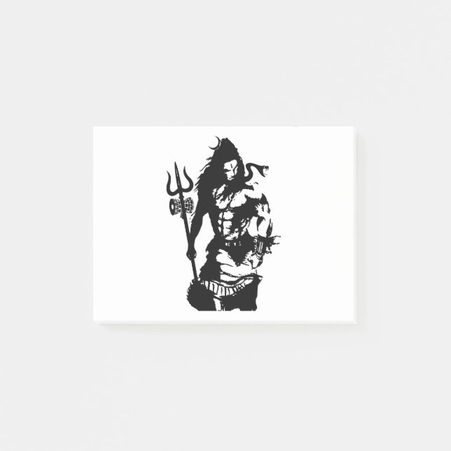 Post-it® Seigneur Shiva Art Angry Trishul (Devant)