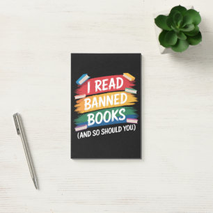 Post-it® Semaine du bibliothécaire de livres interdits lus