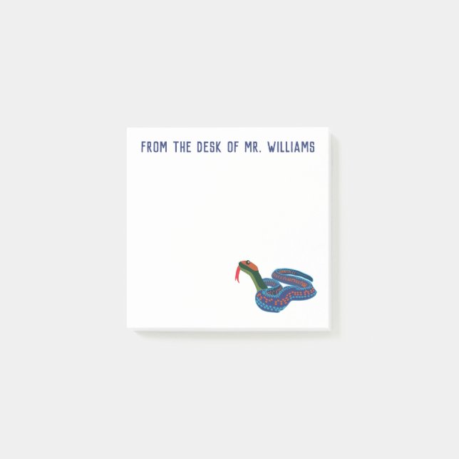 Post-it® Serpent de jarretière dégrossi rouge de la (Devant)