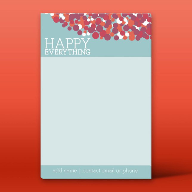 Post-it® Serre de Berry de vacances avec Happy Everything (Custom Post-it Notepad)