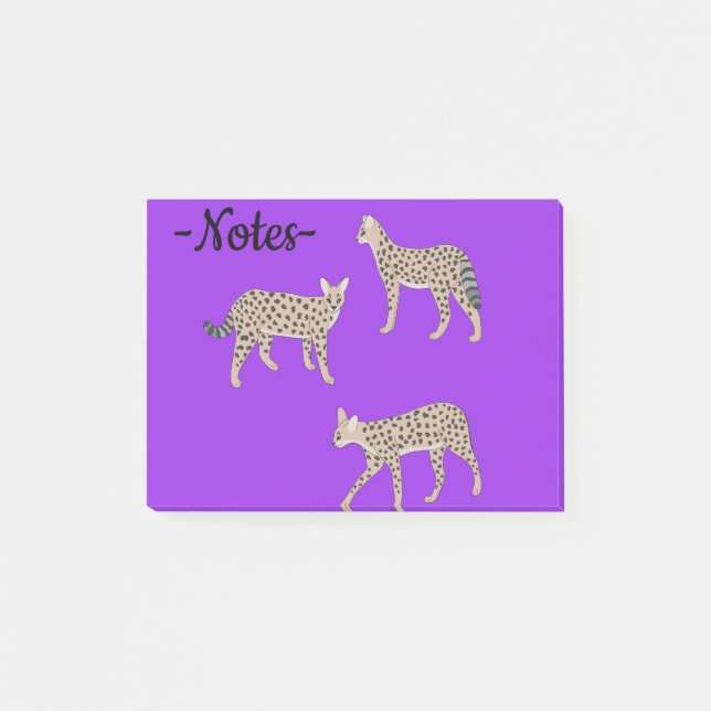 Post-it® Serval Cats  (Devant)