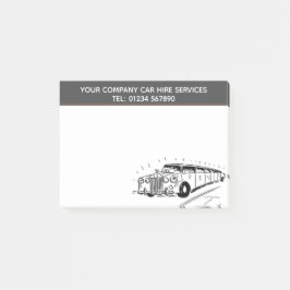 Post-it® Service de location de voiture Limousine Caricatur