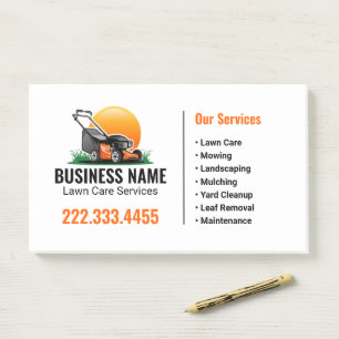 Post-it® Service d'entretien de pelouse Orange Sun Mowing
