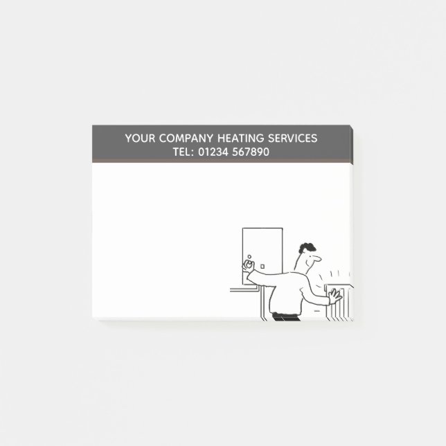 Post-it® Services de plomberie et de chauffage, Ingénieur d (Devant)