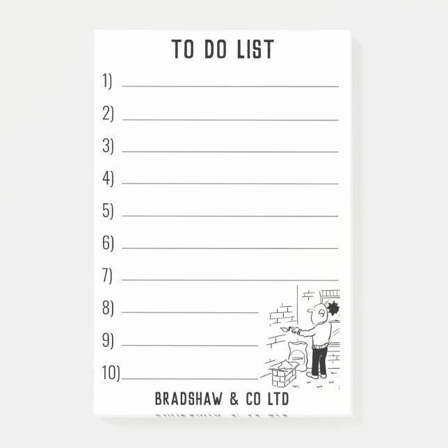 Post-it® Services d'entretien des propriétés à personnalise (Devant)