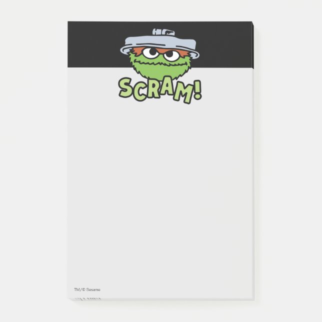 Post-it® Sesame Street | Oscar le Groucho, dégage ! (Devant)