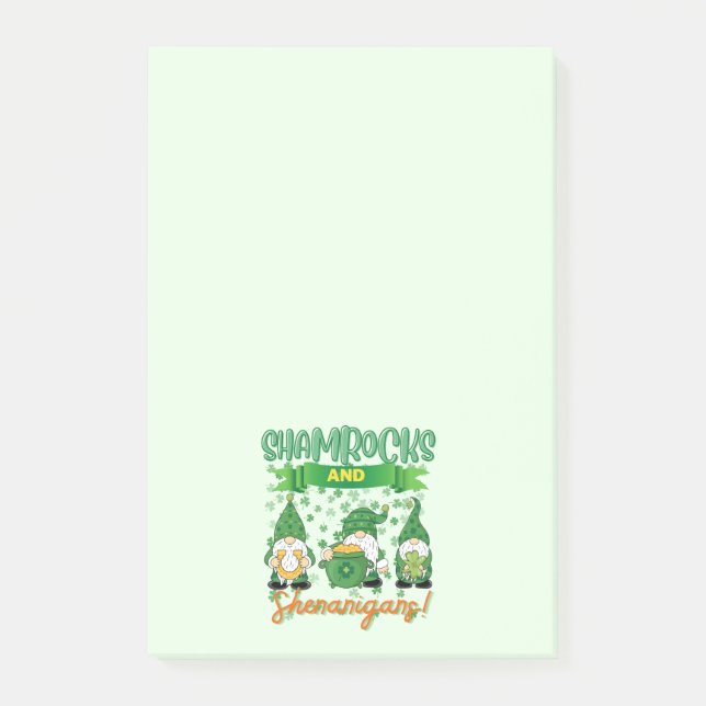 Post-it® Shamrocks et Shenanigans Saint Patrick's Day Lucky (Devant)
