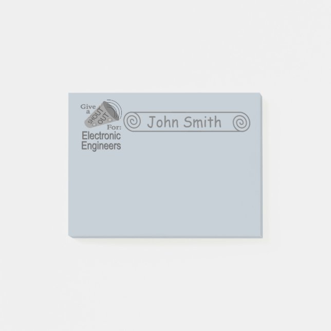 Post-it® Shout Out for Electronic Engineers 4x3 (Devant)