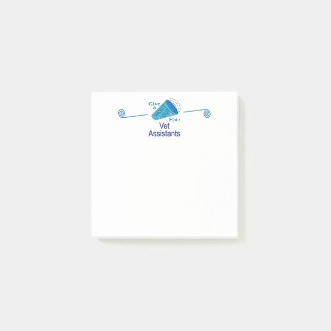 Post-it® Shout Out pour les assistants de vétérinaire (Devant)