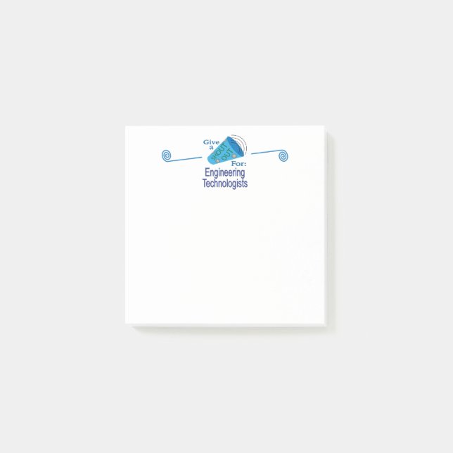 Post-it® Shout Out pour les technologues en ingénierie (Devant)