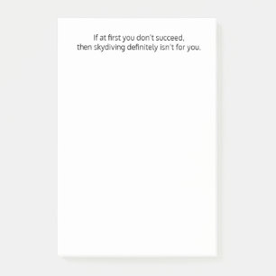 Post-it® Si au début vous ne réussissez pas, alors.. ,Citat