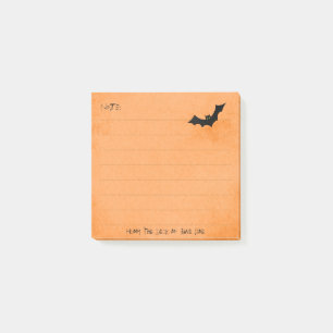 Post-it® Silhouette de batte de Halloween au-dessus de