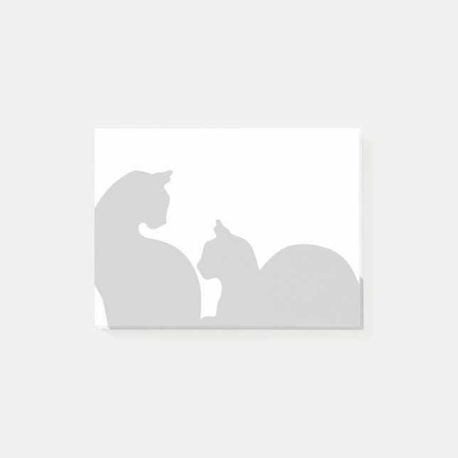 Post-it® Silhouette de chats (Devant)
