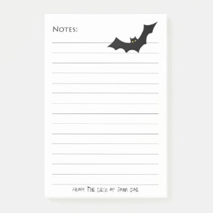 Post-it® Silhouette de chauve-souris noire d'Halloween - No