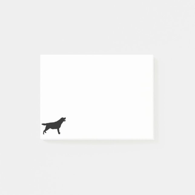 Post-it® Silhouette de chien de chasse de Labrador Retriver (Devant)