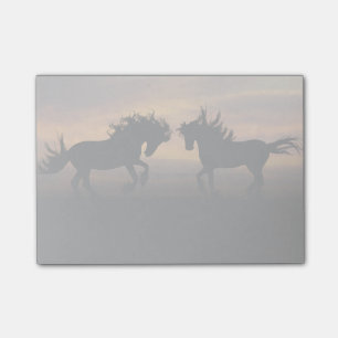 Post-it® Silhouette des chevaux sauvages