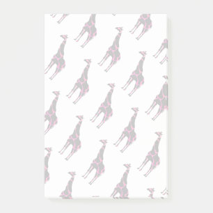 Post-it® Silhouette noire et rose chaud de la Girafe