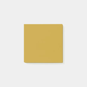 Post-it® simple couleur unie personnalisée moutarde dorée 