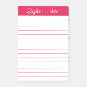 Post-it® Simple élégante Cerisier Rouge Linu Personnalisé