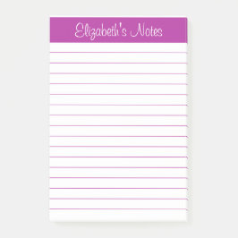 Post-it® Simple élégante rose foncé Linne personnalisé