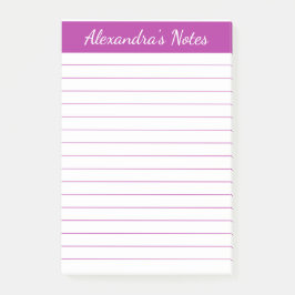 Post-it® Simple élégante rose foncé Linne personnalisé