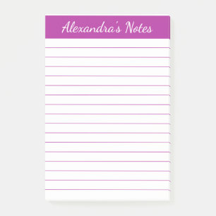 Post-it® Simple élégante rose foncé Linne personnalisé
