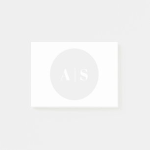 Post-it® Simple filigrane Monogramme