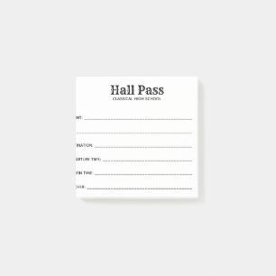 Post-it® Simple Hall Pass