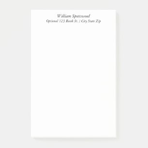 Post-it® Simple information facultative nommée faite sur