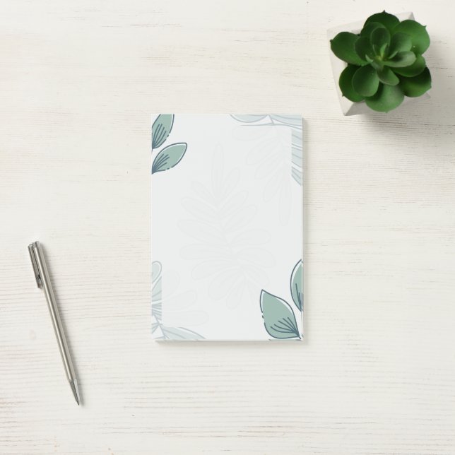 Post-it® Simple Leaf Pattern Post-it Notes (Bureau)
