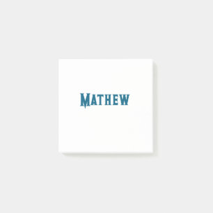 Post-it® simple lettre initiale monogramme ajouter votre no