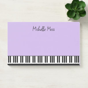 Post-it® Simple mignon musical Piano Clavier Pale violet