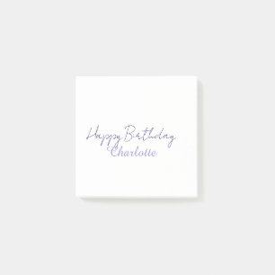 Post-it® SIMPLE MINIMAL.CUTIE AJOUTEZ NOM BÉBÉ joyeux anniv