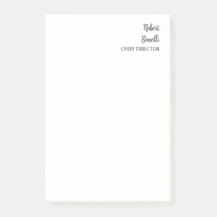 Post-it® Simple minimaliste noir & blanc moderne