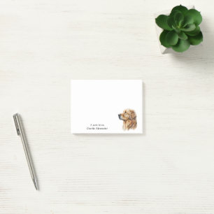 Post-it® Simple moderne Golden Retriever Personnalisé