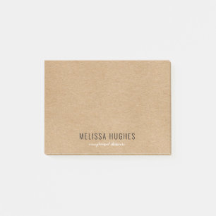 Post-it® Simple Moderne Rustique Kraft Bohème