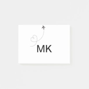 Post-it® Simple monogramme minimal ajouter le phot du plan 