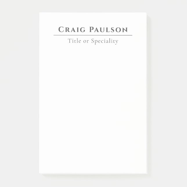 Post-it® Simple professionnel simple et attrayant minimalis (Devant)