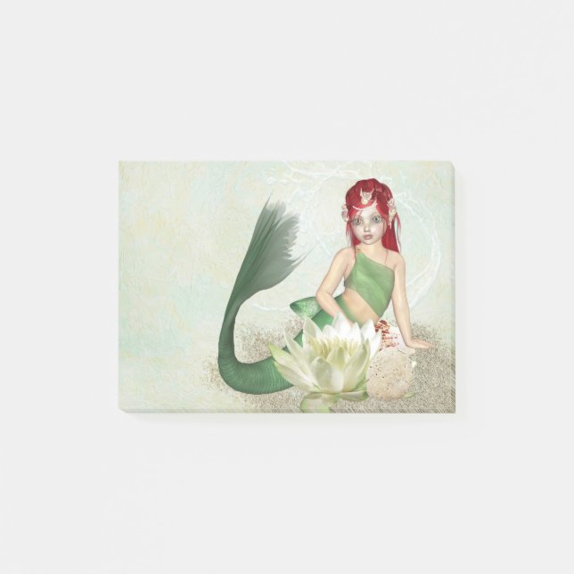 Post-it® Sirène À Fleur (Devant)