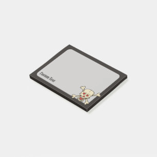 Post-it® Skull with Hearts