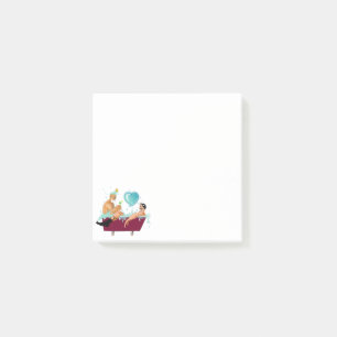 Post-it® SlipperyJoe's deux gays hommes aiment la baignoire