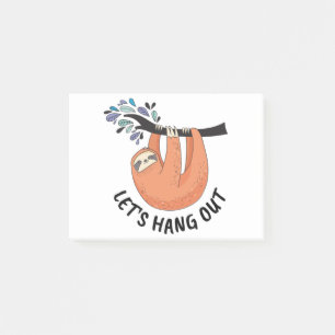 Post-it® Sloth Allons traîner dehors