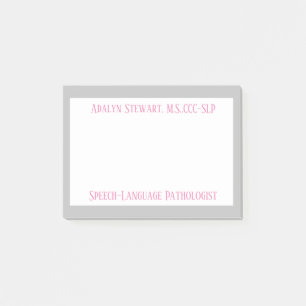 Post-it® SLP (orthophoniste) publie ses notes