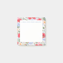 Small Sticky Note Floral Post-It Notes
