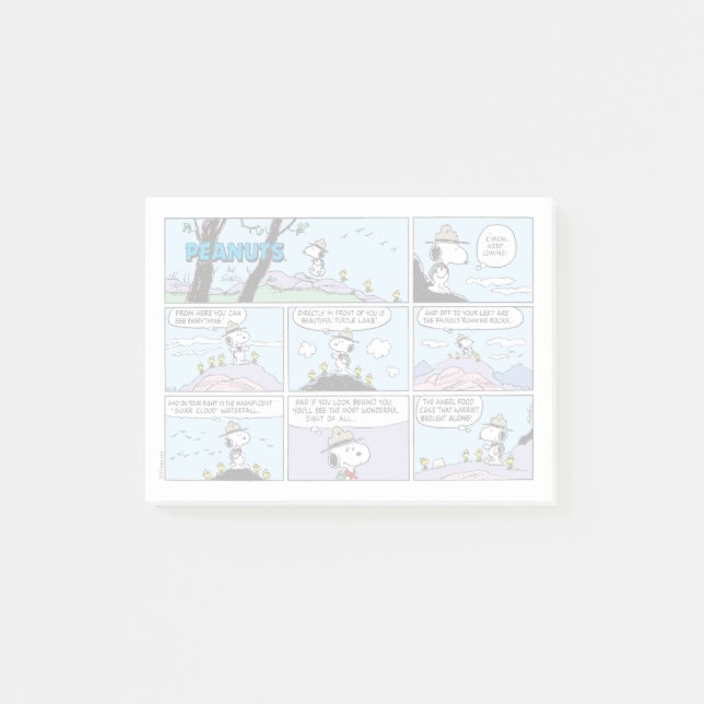 Post-it® Snoopy & Friends | Aller Randonnée (Devant)
