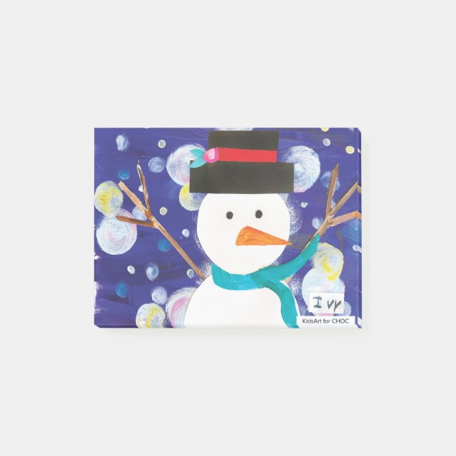 Post-it® Snowman d'hiver (Devant)