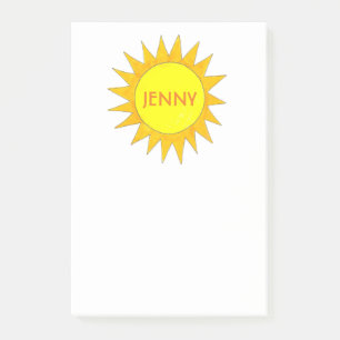 Post-it® Soleil Jaune Personnalisé Sunshine Sunny Day Post