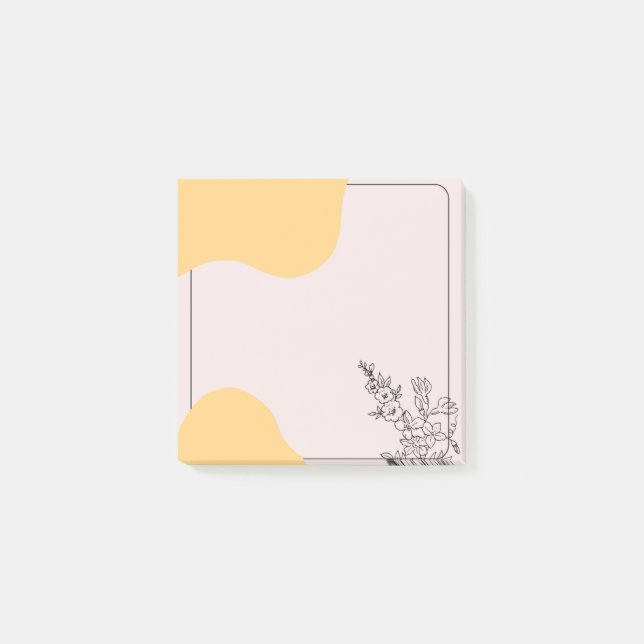 Post-it® Soleil Scribbles Floral (Devant)